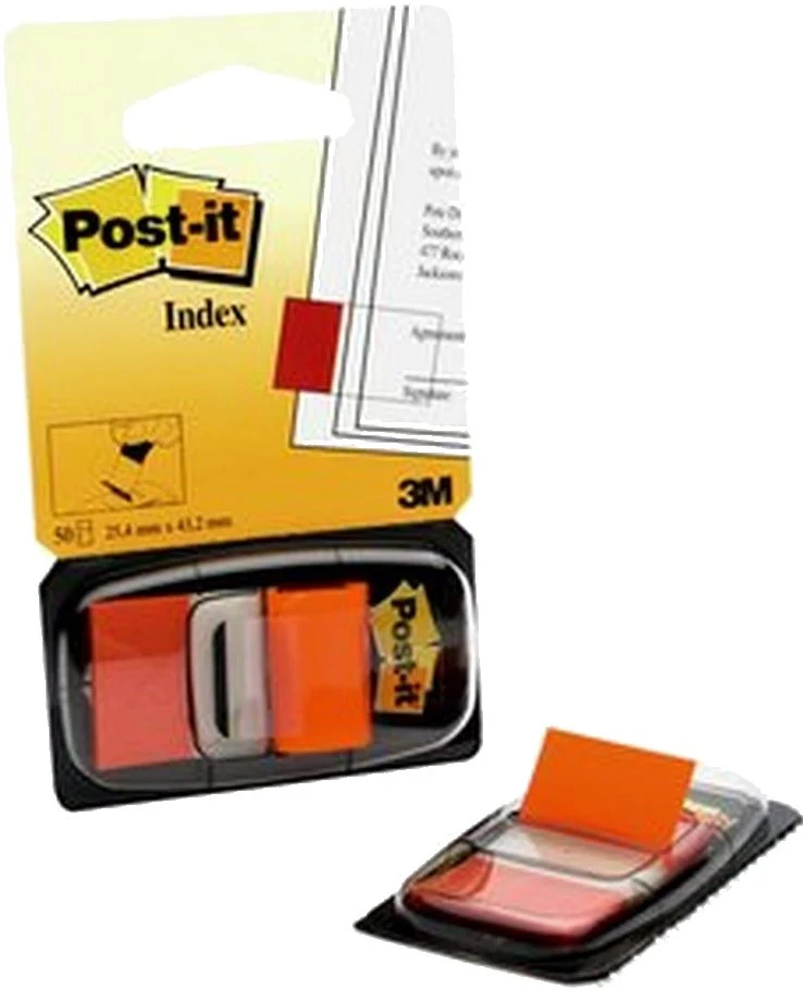 Notas Adhesivas (bandera) Post-It® c/50 Naranja 1×1.7" 3M® 680-4 [Pieza] - Image 2