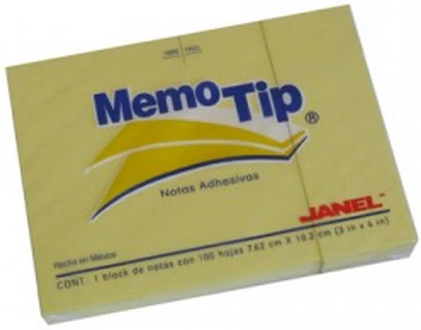 Notas Adhesivas Memotip #57 100hj Amarillo 3×4" Janel® [Pieza]