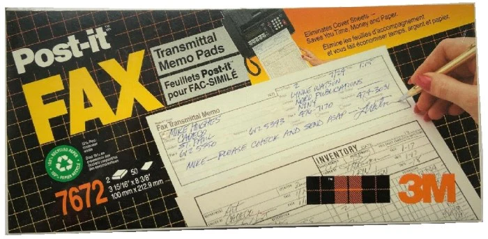 Notas Adhesivas Post-It® 2 Block c/50 hjs 100hj Mensaje Fax 4×8" 3M® 7672 [Paquete] - Image 3