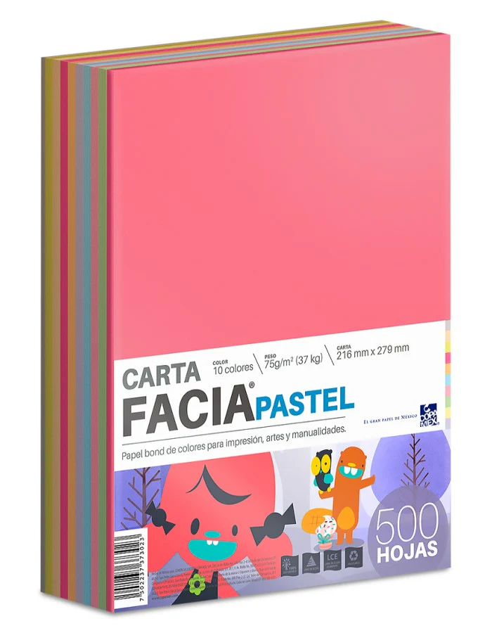 Papel Bond Color  75g Facia Pastel pack Copamex® [Cien hojas/Paquete/Resma] - Image 10