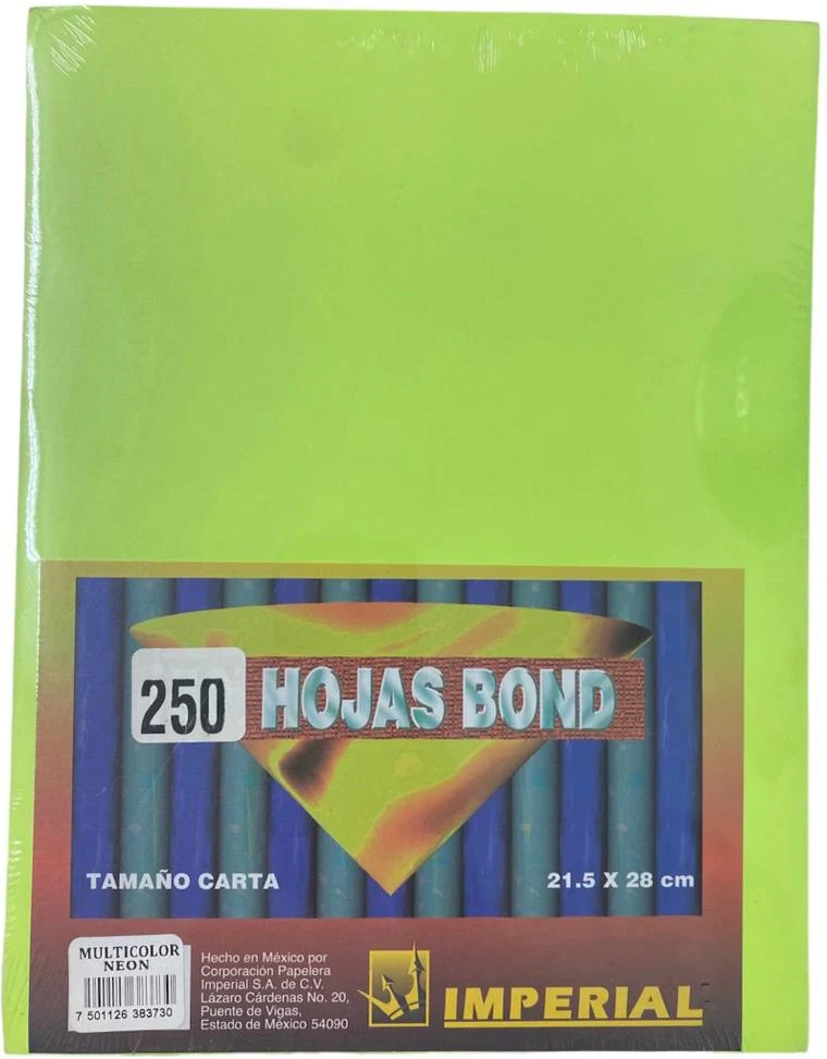 Papel Bond Color c/250 75g Colores Neón Carta Imperial® [Paquete] - Image 2