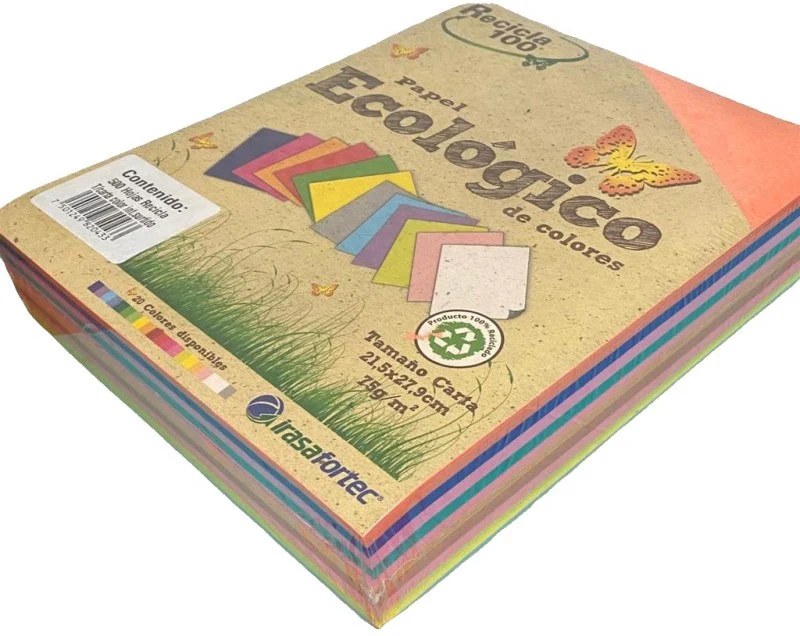 Papel Bond Color  Carta Recicla 100 Irasa® [Cien hojas/Paquete/Resma] - Image 11