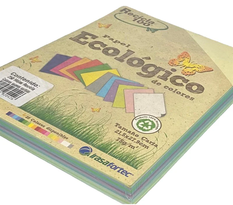 Papel Bond Color  Carta Recicla 100 Irasa® [Cien hojas/Paquete/Resma] - Image 12