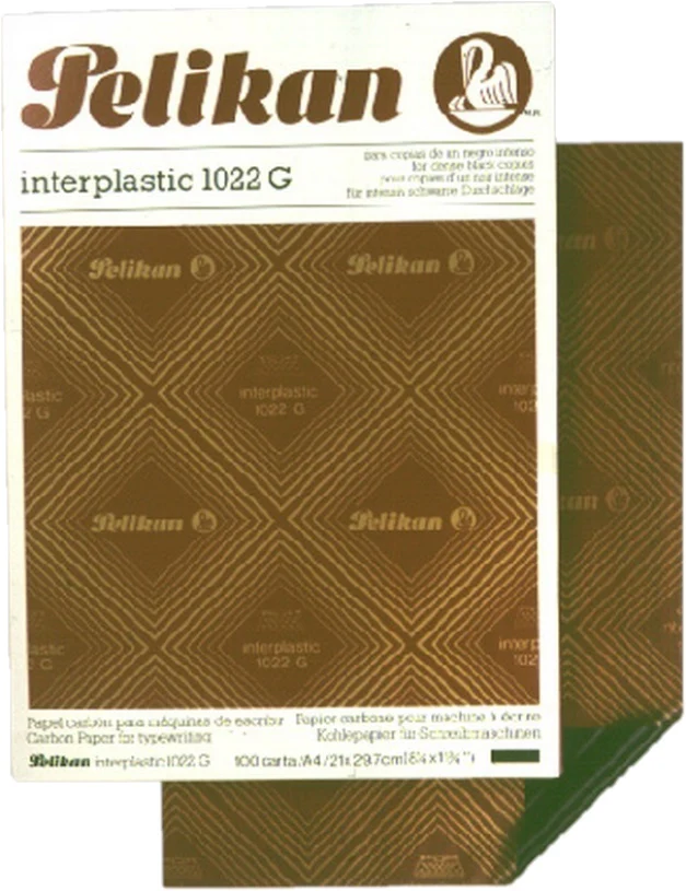 Papel Carbón Interplástic 1022 G c/100 Negro Carta Pelikan® [Caja] - Image 2
