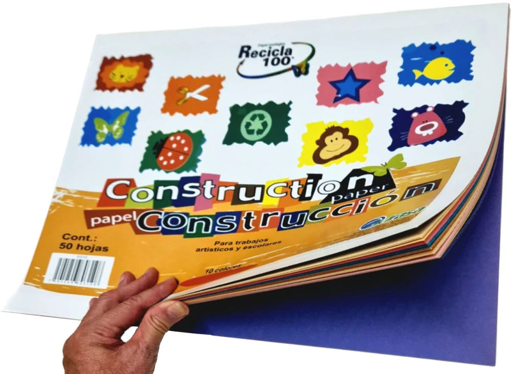 Papel Construpack Block 50Hjs Colores (10) DobleOfici Irasa® 0310 [Bloque]