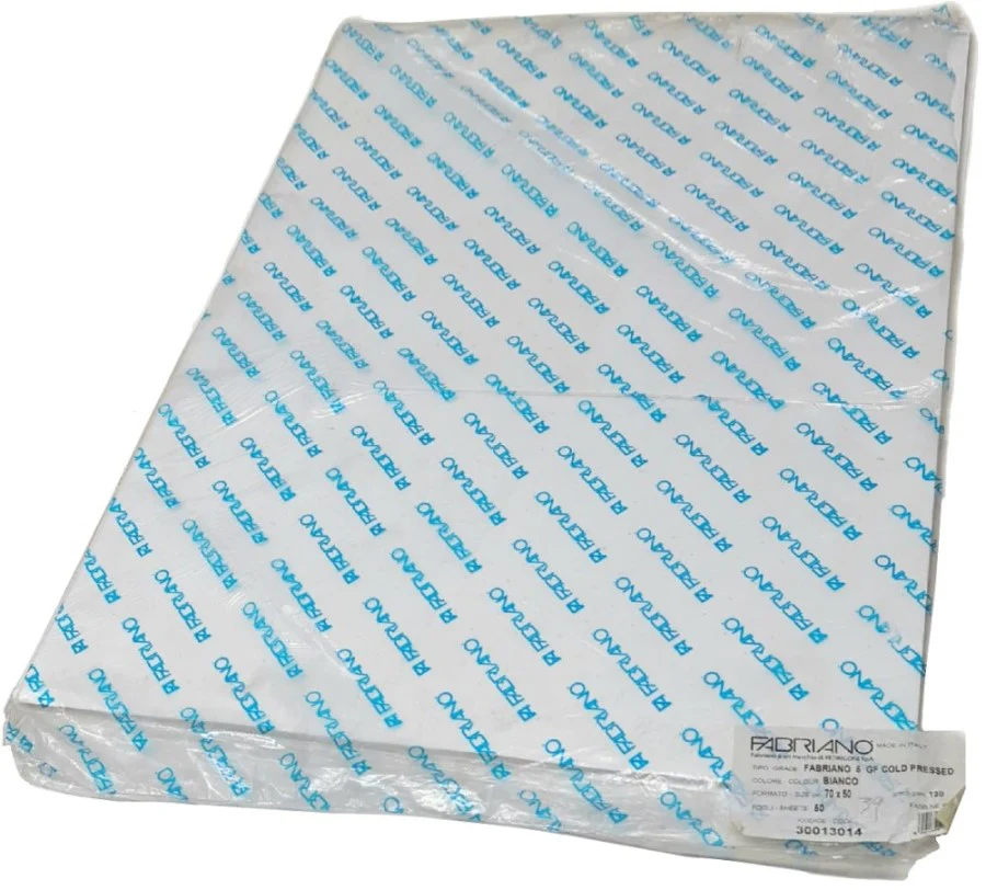 Papel Fabriano®  Blanco  50×70cm 5 GF ColdPress 50%Cotton Fedrigoni® [Hoja] - Image 5