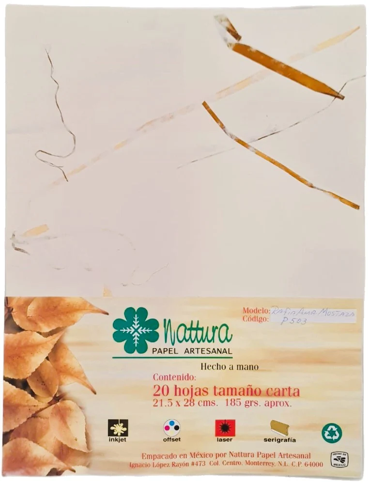 Papel Hecho Mano  185g c/20 Hojas  Carta Nattura® [Paquete] - Image 16