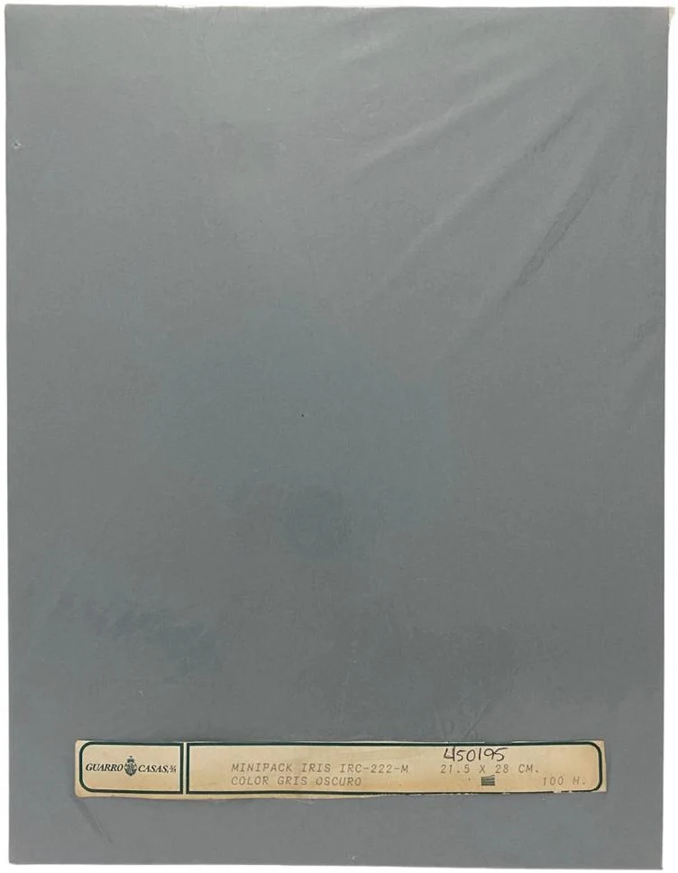 Papel Iris 80g Gris Oscuro Carta Guarrô Casas® 1IRC-222 [Cien hojas]