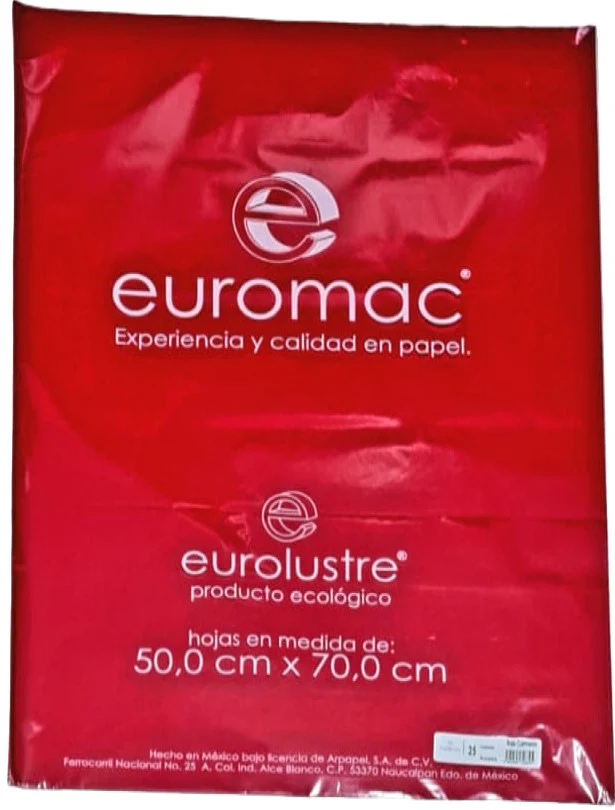 Papel Lustrina  24.5k 50×70 70g  Eurolustre euromac® [Hoja] - Image 18