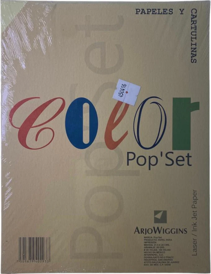 Papel Pop'Set  80g  Carta Paquete c/100 Arjowiggins® [Cien hojas] - Image 3