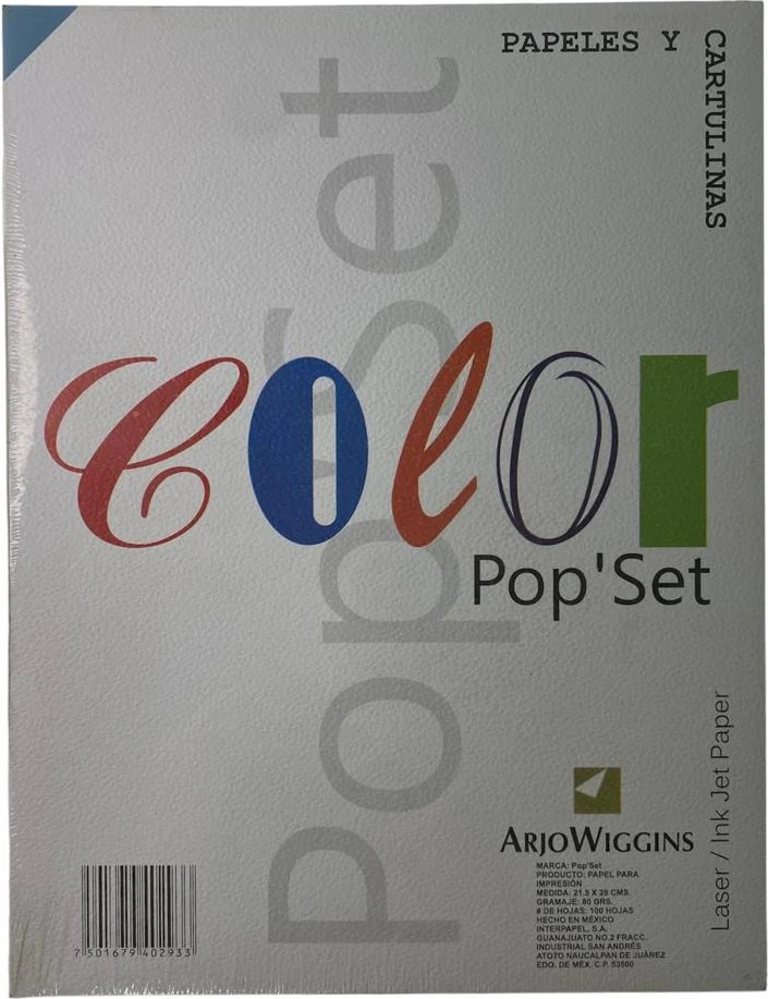 Papel Pop'Set  80g  Carta Paquete c/100 Arjowiggins® [Cien hojas] - Image 7