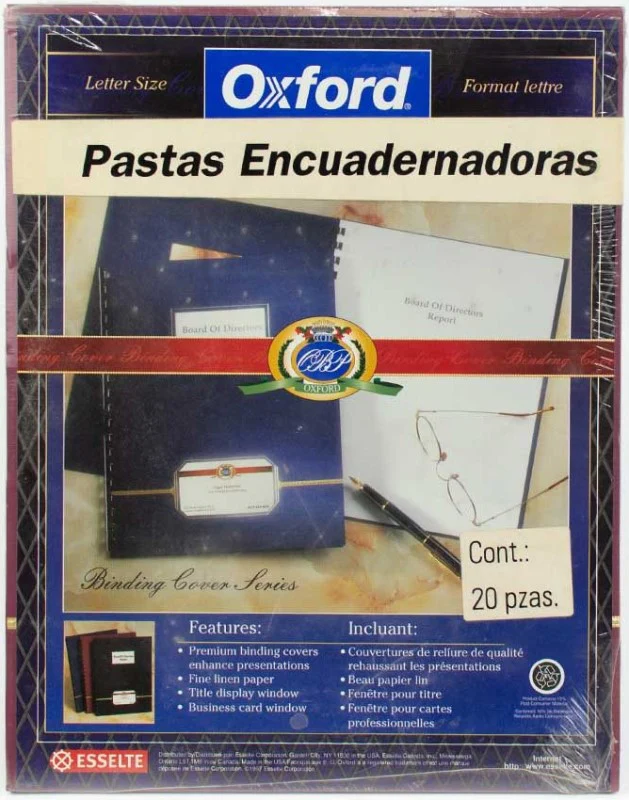 Pasta p/Engargolar  10Jgs  Carta  p/Presentaciones Esselte® [Pieza] - Image 3