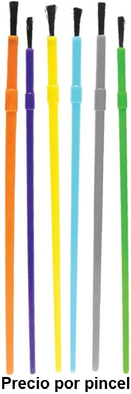 Pincel p/Manualidades Económico punta (Delgado-Medio -Grueso) Barrilito® PEEA1 [Pieza]