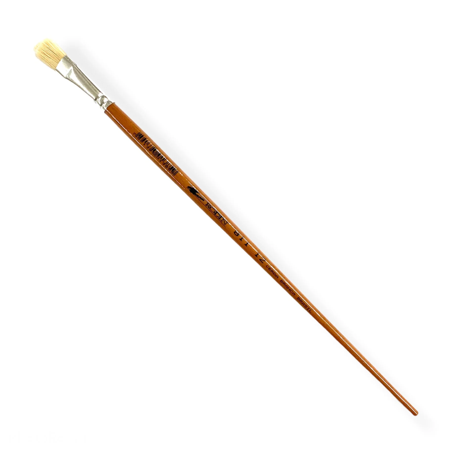 Pincel p/Oleo 811 Plano pelo Cerda #12 Natural Largo Rodin® 811-12 [Pieza]
