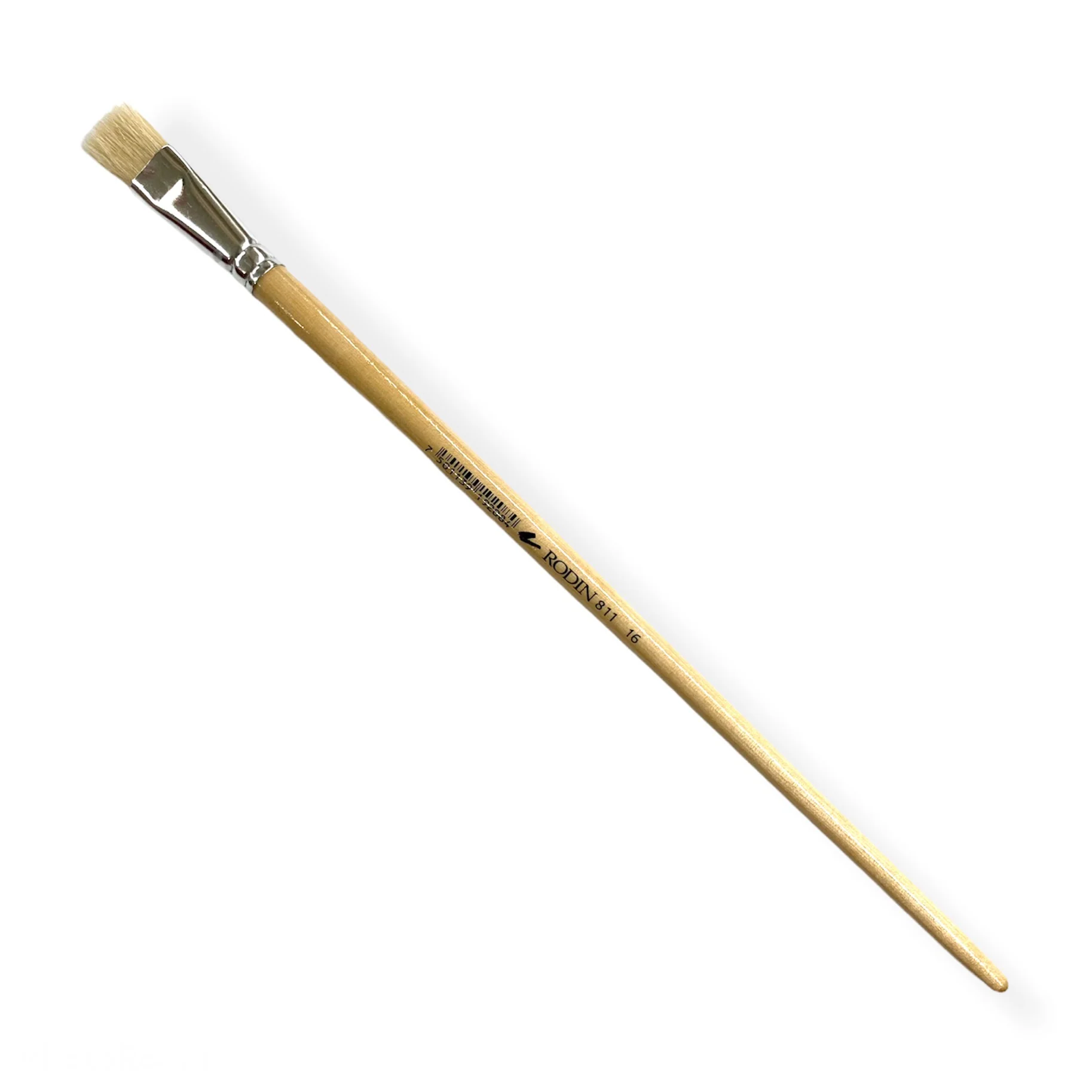 Pincel p/Oleo 811 Plano pelo Cerda #16 Natural Largo Rodin® 811-16 [Pieza]