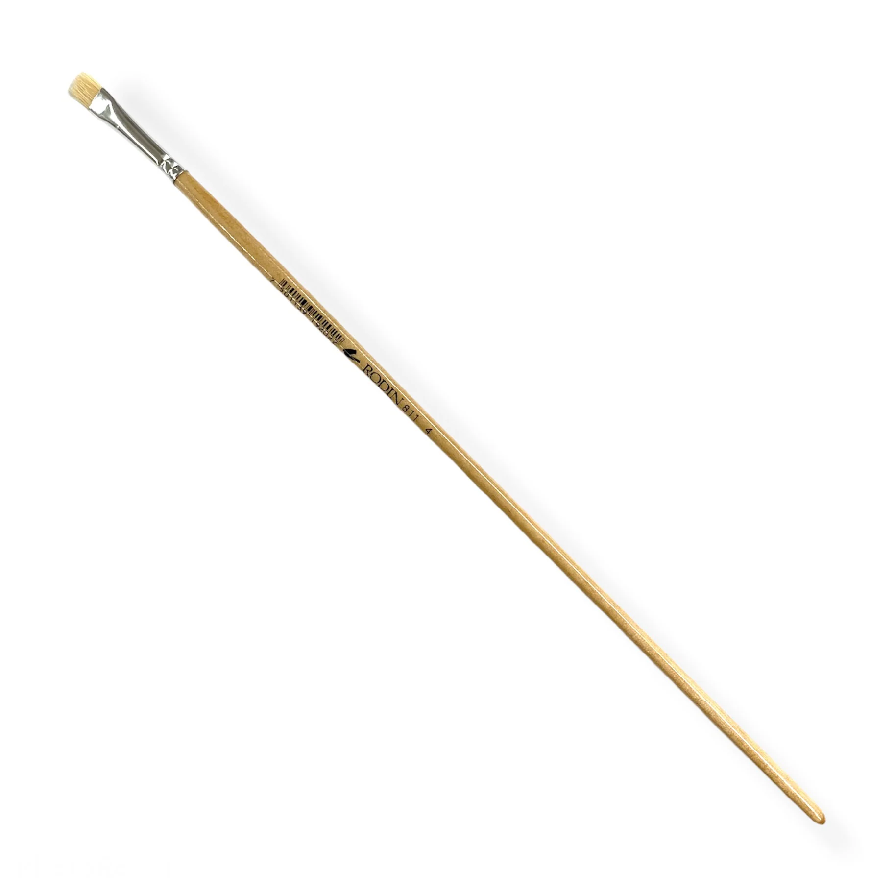 Pincel p/Oleo 811 Plano pelo Cerda #4 Natural Largo Rodin® 811-4 [Pieza]