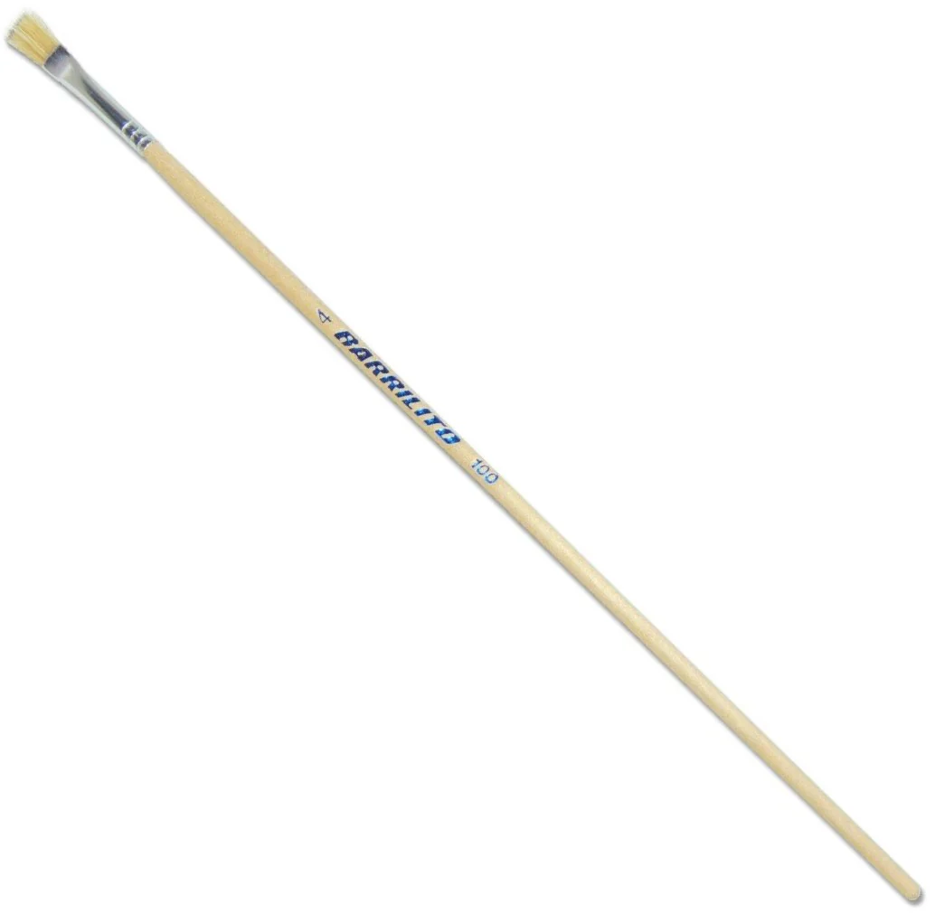 Pincel p/Oleo  Madera 100 Plano pelo de Cerdo Barrilito® [Pieza] - Image 2