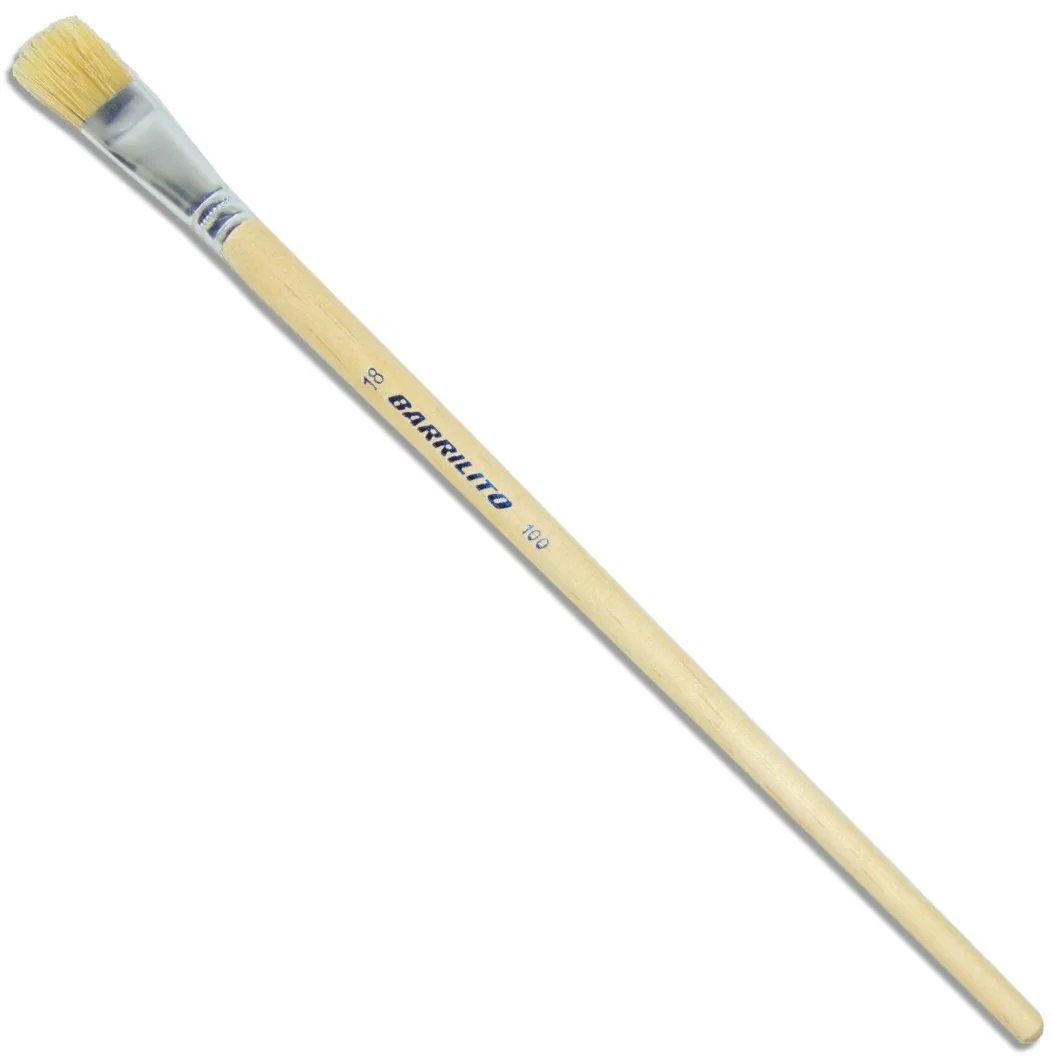 Pincel p/Oleo  Madera 100 Plano pelo de Cerdo Barrilito® [Pieza] - Image 9