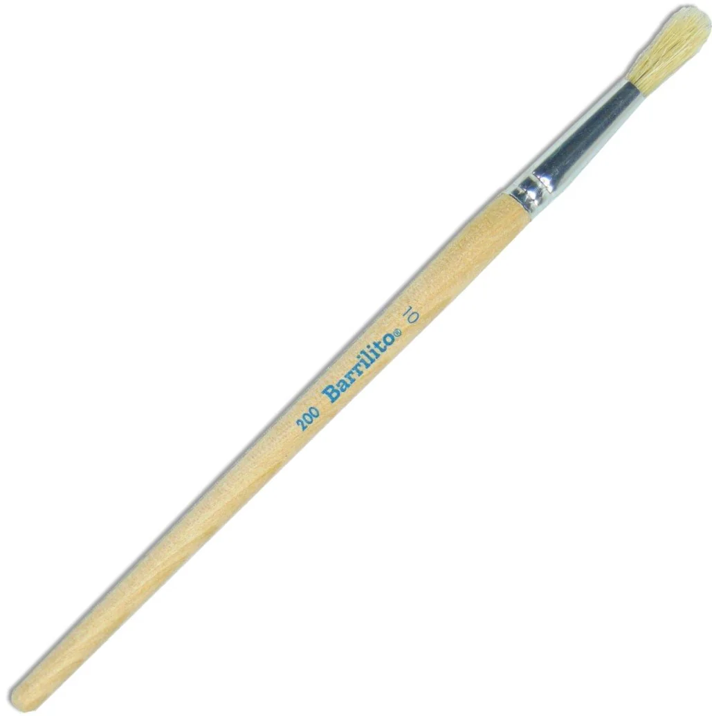 Pincel p/Oleo  Madera 200 Redondo pelo de Cerdo Barrilito® [Pieza] - Image 4