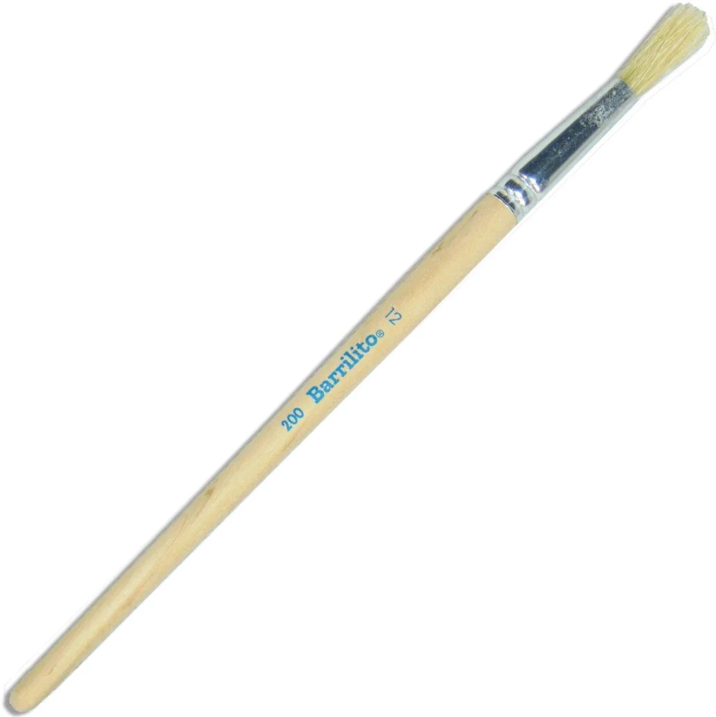 Pincel p/Oleo  Madera 200 Redondo pelo de Cerdo Barrilito® [Pieza] - Image 5