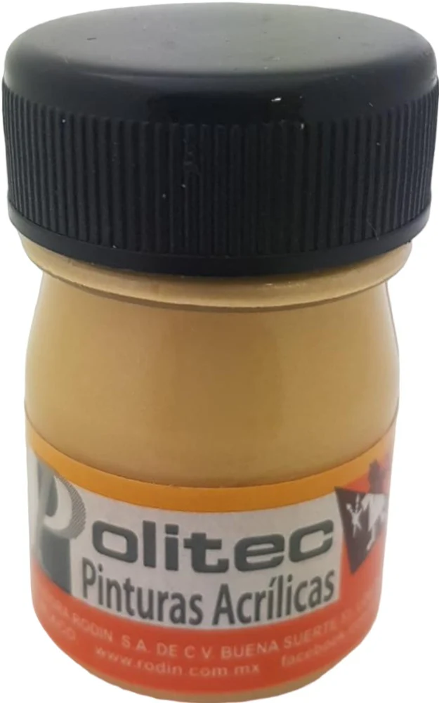 Pintura Acrílica Línea500 #503 Metálico 20ml Ocre Metálico Politec® [Pieza]