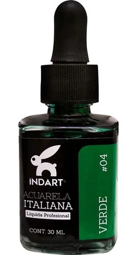 Pintura Acuarela Liquida  30ml 005 091 023 002 059 014 006 025 018 041 007 001 032 003 017 088 004 011 029 030 033 010 Italiana Vidrio INDART® [Frasco] - Image 17
