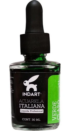 Pintura Acuarela Liquida  30ml 005 091 023 002 059 014 006 025 018 041 007 001 032 003 017 088 004 011 029 030 033 010 Italiana Vidrio INDART® [Frasco] - Image 18