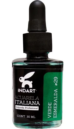Pintura Acuarela Liquida  30ml 005 091 023 002 059 014 006 025 018 041 007 001 032 003 017 088 004 011 029 030 033 010 Italiana Vidrio INDART® [Frasco] - Image 19
