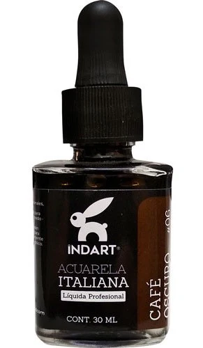 Pintura Acuarela Liquida  30ml 005 091 023 002 059 014 006 025 018 041 007 001 032 003 017 088 004 011 029 030 033 010 Italiana Vidrio INDART® [Frasco] - Image 7
