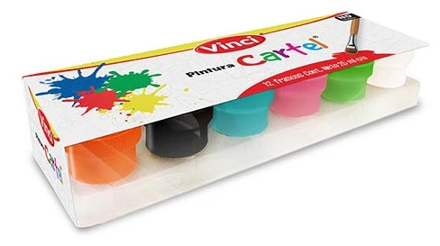 Pintura Cartel Vinci Estuche c/12 25ml Colores Vinci® 2324 [Estuche]