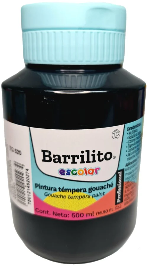 Pintura Témpera Gouaché  500ml Barrilito® [Contenedor plástico] - Image 8