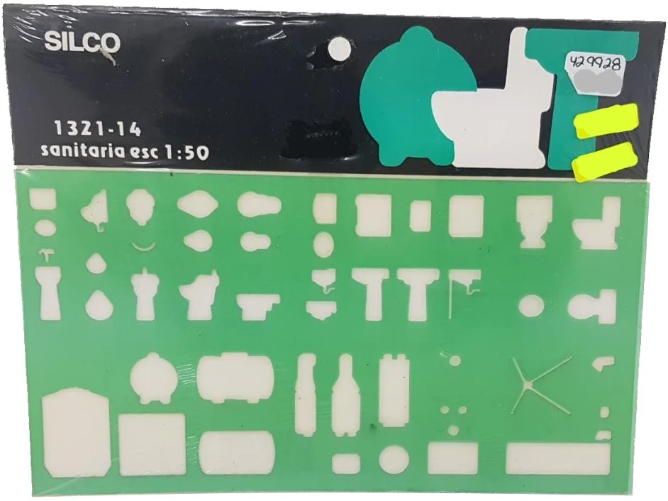 Plantilla 1321 #14 Sanitaria Esc.1:50 Silco® 1321I014 [Pieza]