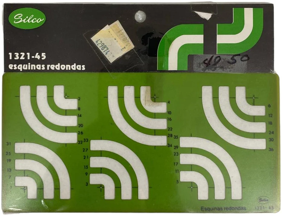 Plantilla 1321 #45 Esquinas Redondas Silco® 1321I045 [Pieza]