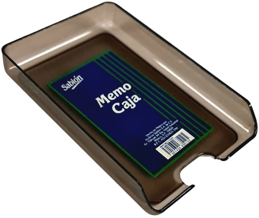 Porta Memo #7112 Acrílico Humo 3×5" Sablón® 3126HU [Pieza]