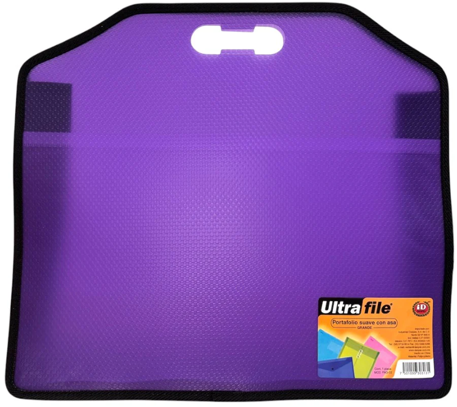Portafolio Suave Ultra File c/Asa Colores 46×40+9cm Danpex® PAG-02 [Pieza] - Image 2
