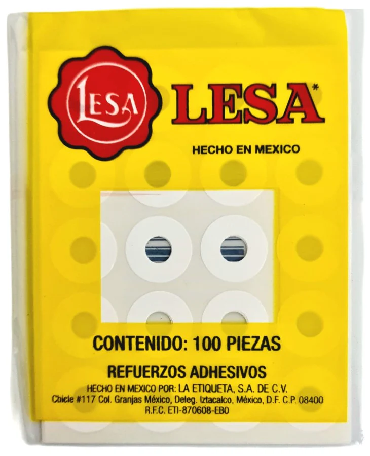 Refuerzo Adhesivo Blanco c/100 Lesa® [Pieza]