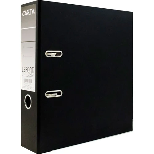 Registrador 2 argollas Color 2" Negro Carta Lefort® A-1630 [Pieza]