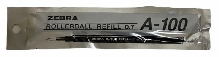 Repuesto p/Bolígrafo A-100 p/R-301 Negro Medio Zebra® 0200 [Pieza]