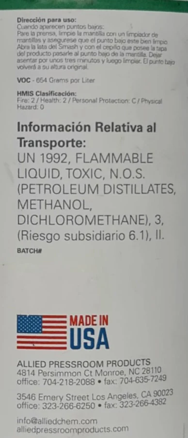 Restaurador de Mantillas SMASH for low spots 8oz ALLIED® [Contenedor plástico] - Image 5