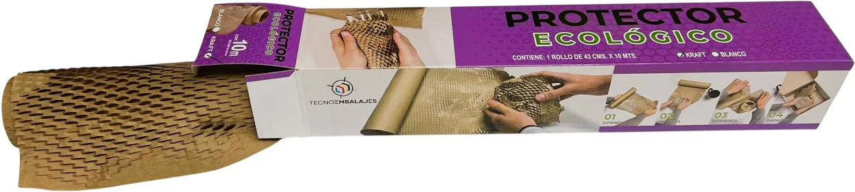 Rollo Papel para Empaque Tipo Malla Panal Kraft 43cm×10m TecnoEmbalajes® [Pieza] - Image 2