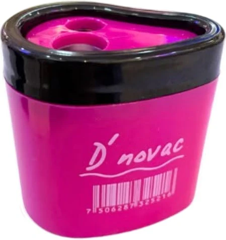 Sacapuntas de Plástico Forma de Gota Doble Colores c/Deposito D'novac® SC016Z [Pieza]