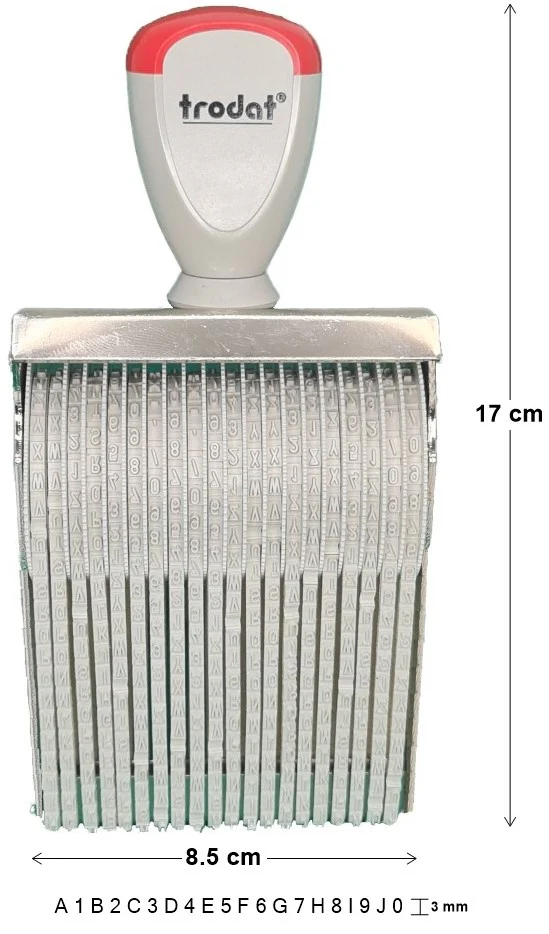 Sello Abecedario  3mm  A-Z,0-9,/,',-,×,+ Trodat® [Pieza] - Image 3