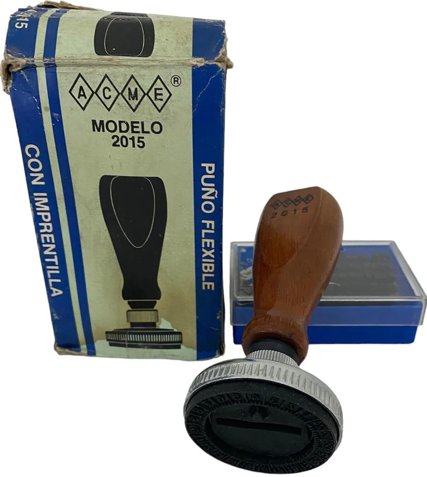 Sello Fechador Puño Flexi Reloj-Hora Redondo Ø 46mm Barrilito® 2015H [Pieza]