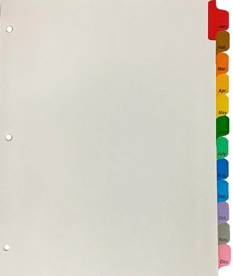 Separador Hojas p/Carpeta Blanco colorTap  Carta Proesa® [Bolsa de plástico] - Image 7