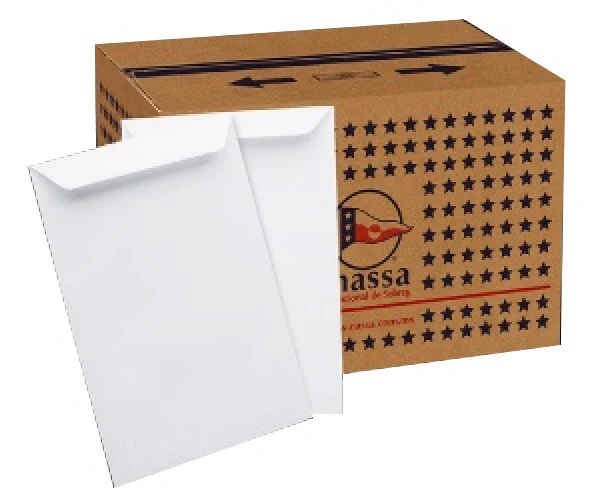 Sobre Bolsa 2434-60 Oficio 60kg Blanco Bond 24×34cm Nassa® IA0065 [Sobre]
