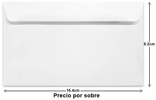 Sobre Boston 70kg Blanco Bond Carta 6¾ Nassa® HA0076 [Sobre]