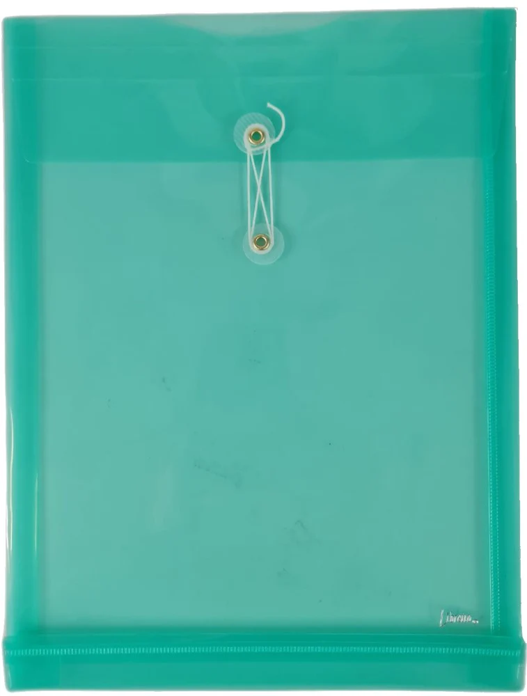 Sobre p/DocumentoPlástico Libretto Vertical c/Hilo Verde Carta Irasa® LB-9143 [Pieza]
