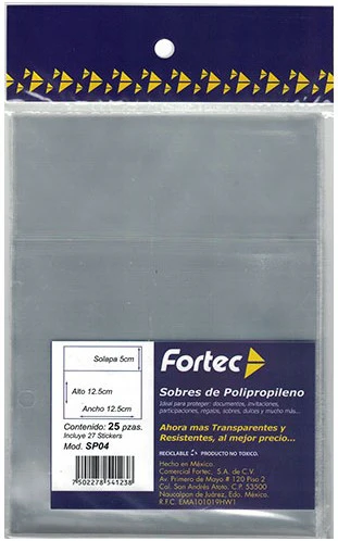 Sobre Polipropileno  c/25 Fortec® [Bolsa] - Image 2