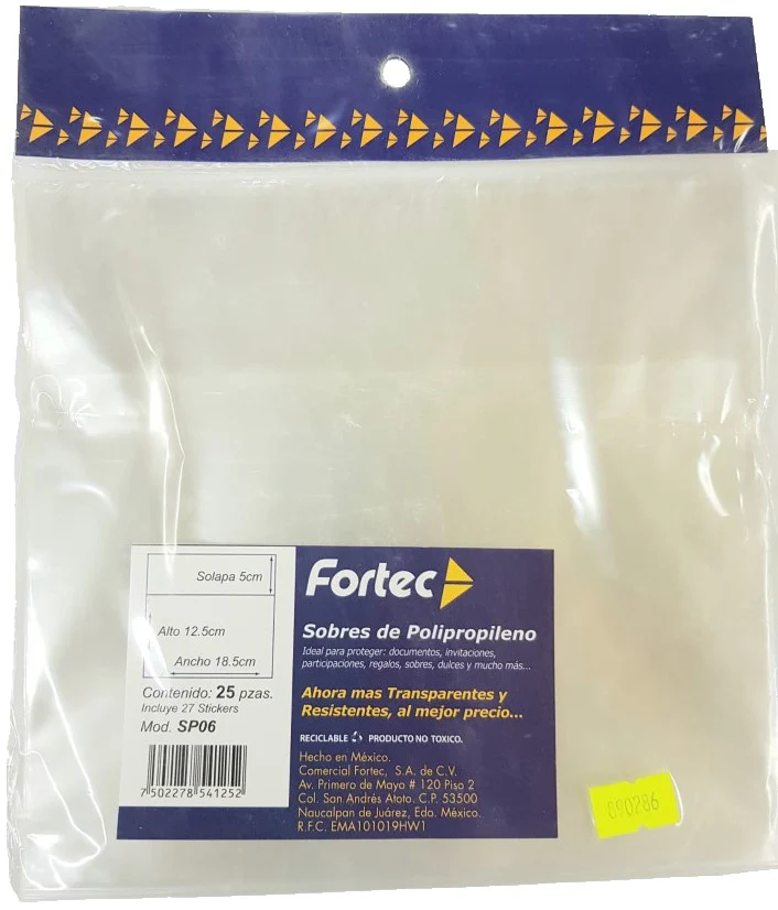 Sobre Polipropileno  c/25 Fortec® [Bolsa] - Image 4