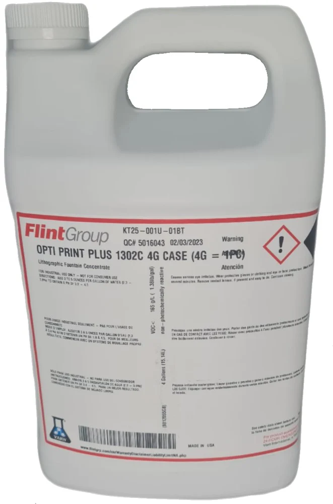 Solución p/la Fuente Opti Print Plus 1302C Concentrado Galón Varn® PVB33039 D [Galón]